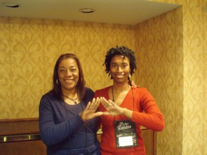 me w/ my Soror J.J. Michaels