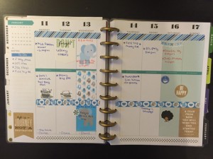 Happy Planner layout- elephants